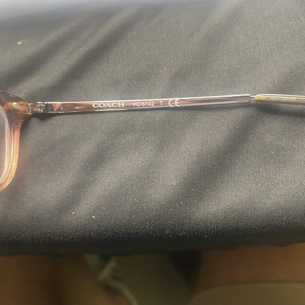 Coach Eyeglasses FRAME ONLY HC6142 Cat Eye 51-17-140 Violet Glitter Gradient 798 - Picture 14 of 15